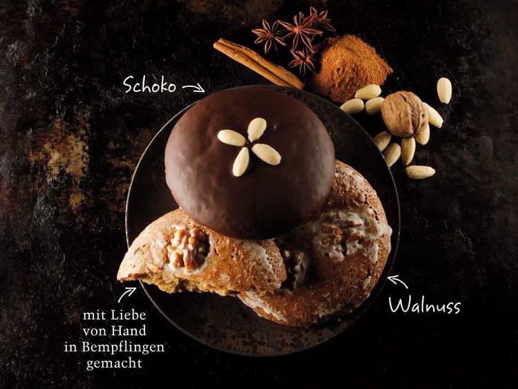 Beispielbild für Elisenlebkuchen Schoko und Walnuss