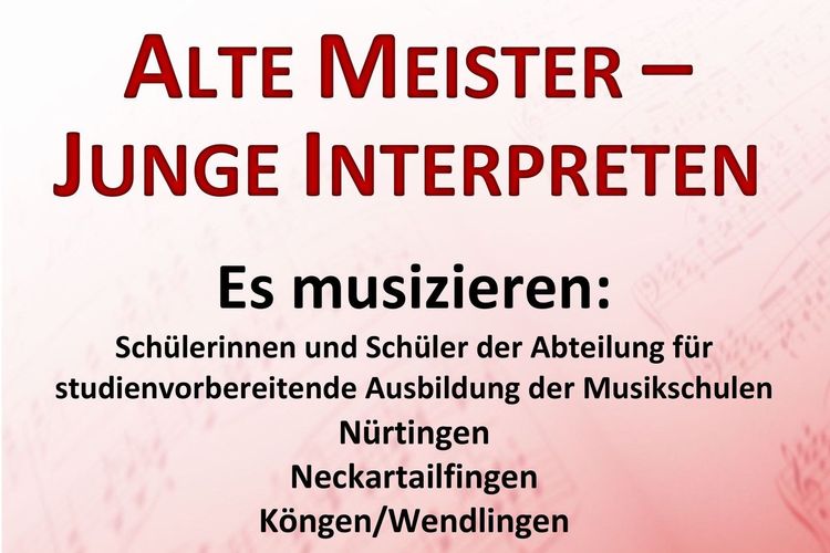 Alte Meister - Junge Interpreten