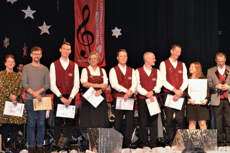 Mitgliederehrung am Winterkonzert