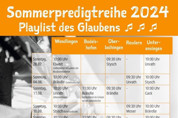 Sommerpredigtreihe 2024