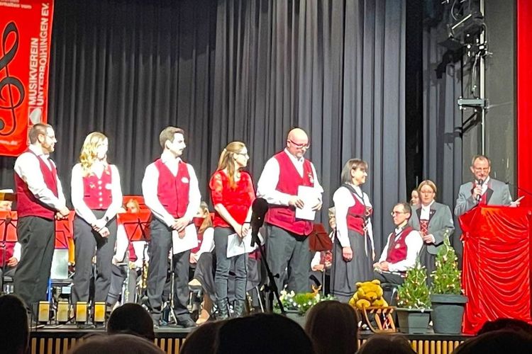 Mitgliederehrung am Winterkonzert