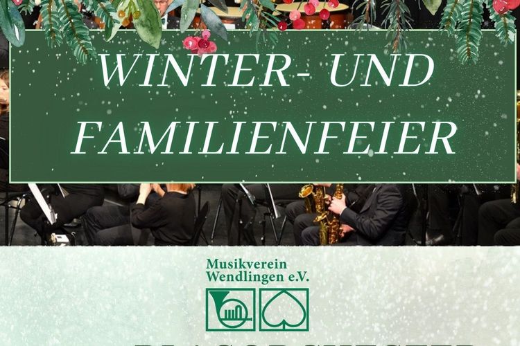 Einladung zur Winter- und Familienfeier