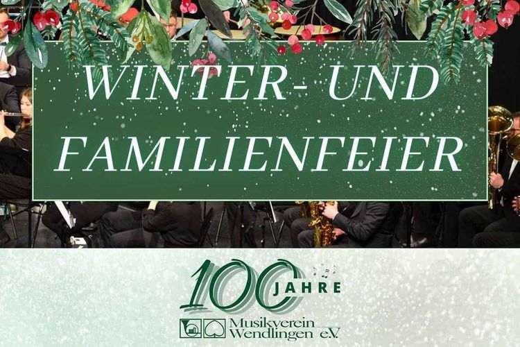 Winter- und Familienfeier am 23.12. Musikverein unter neuer Leitung: Dirigent Johannes Hammer