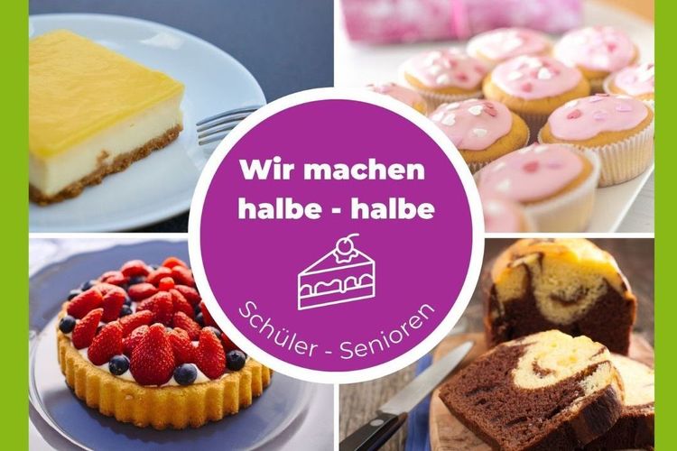 Kuchenverkauf auf dem Wochenmarkt