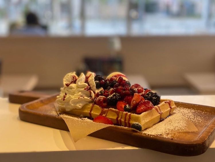 Beispielbild für Waffeln mit Eis