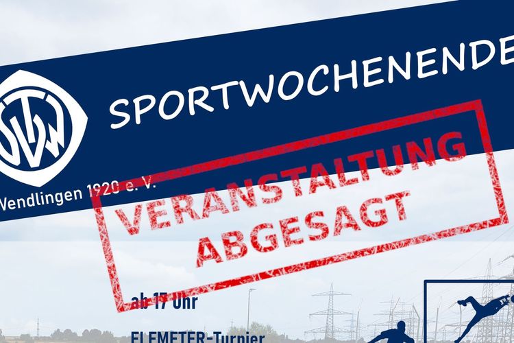 Absage Sportwochenende