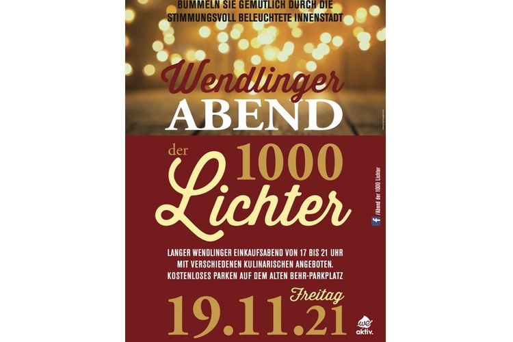 Wendlinger Abend der 1000 Lichter
