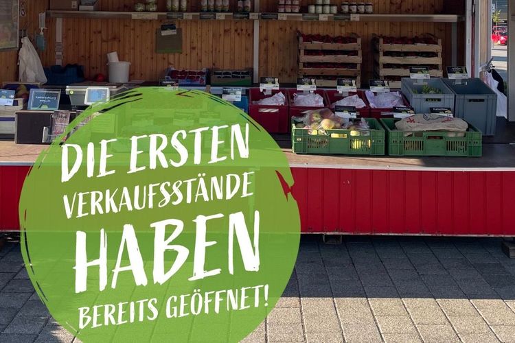 Erste Verkaufsstände geöffnet 