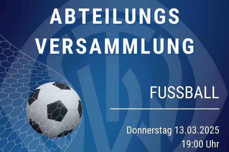Abteilungsversammlung Fußball
