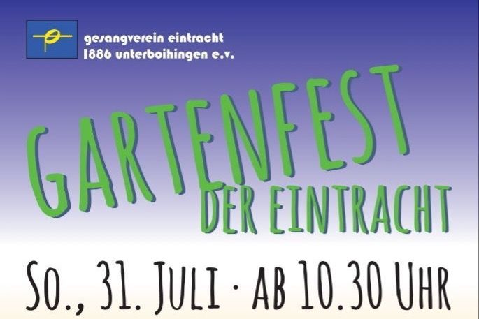 Gartenfest | Sonntag, 31. 7. 2022