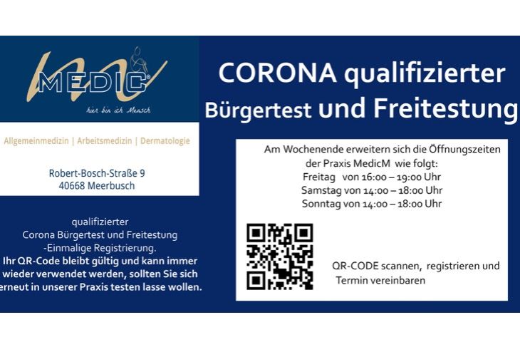 Corona Bürgertest und Freitestung