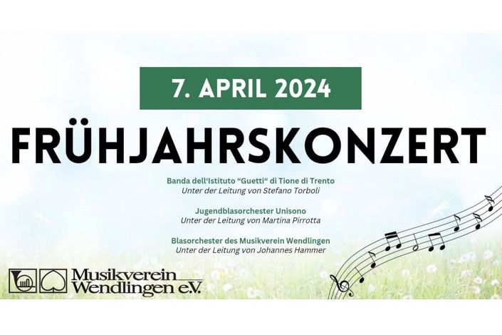 Frühjahrskonzert am 7.4.