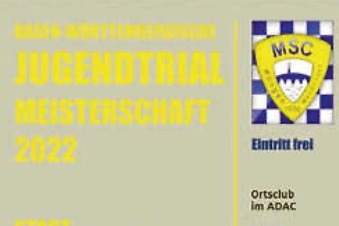1. und 2. Lauf zur Baden-Württembergischen Jugendtrialmeisterschaften