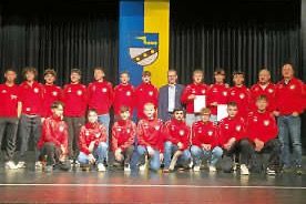 Unsere C-Junioren wurden durch den Bürgermeister geehrt
