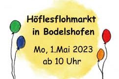 Privater Höflesflohmarkt in Bodelshofen