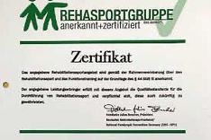 Zertifizierung unserer Reha-SportKurse