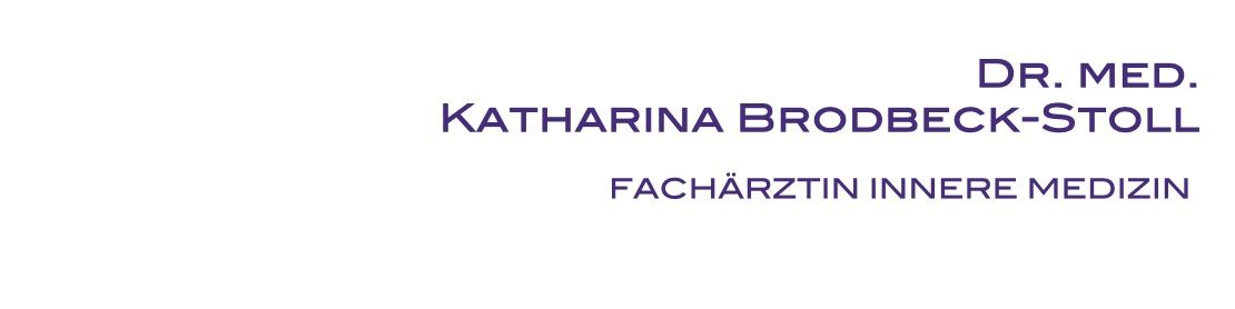 Titelbild von Dr. med. Katharina Brodbeck-Stoll