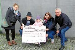 Spendenübergabe 1.500 € an die kleine Emma und ihre Familie