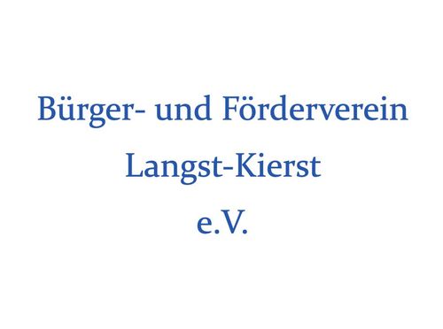 Logo von Bürger- und Förderverein Langst-Kierst e.V.