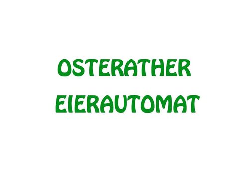 Logo von Osterather Eierautomat